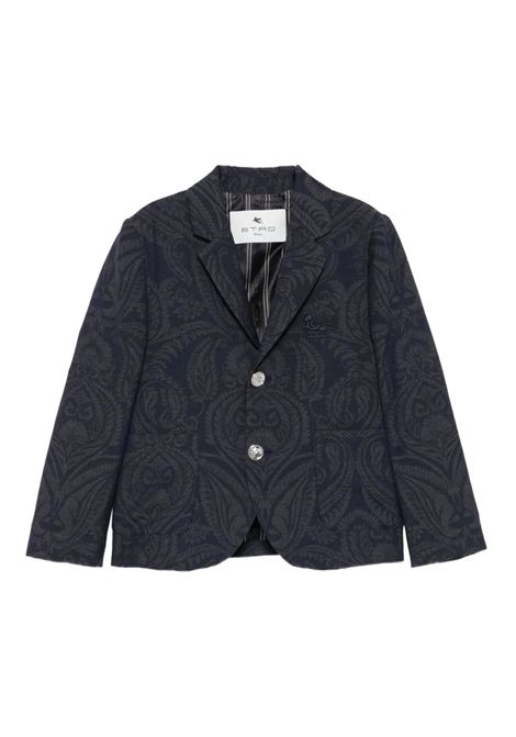 Blazer con stampa paisley ETRO KIDS | GX2P04 I0268621GR